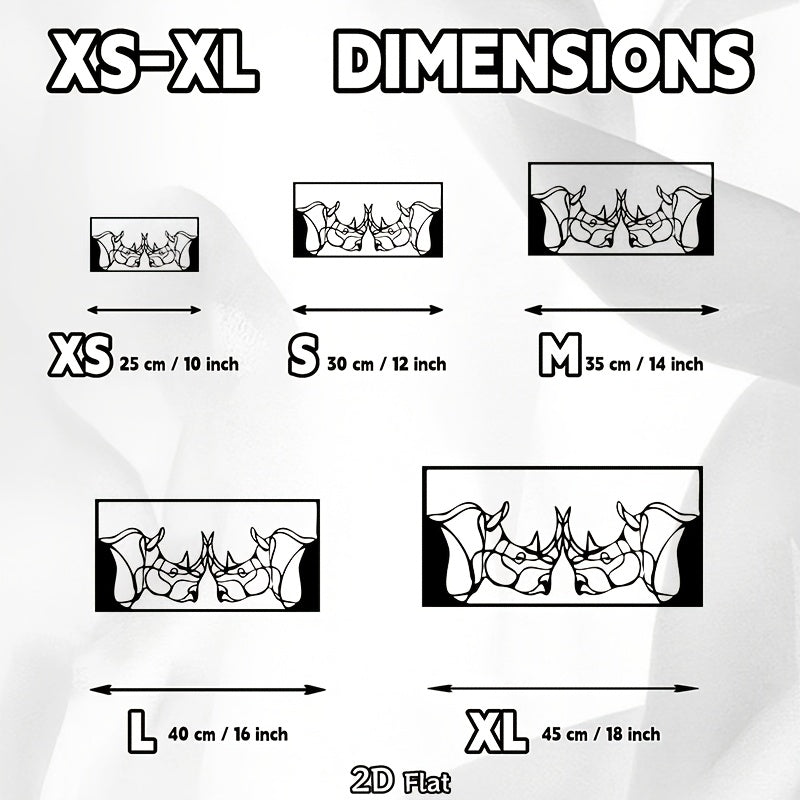 2d Flat, Minimalist Rhino Head Metal Wall Sculpture - Modern Retro Iron Rhino Statue with Flat 2d Horned... - House Of Avana