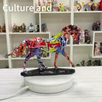 Colorful Horse to Success Sculpture - Resin Walking Horse Statue for Office, Study, Home Decor & Theme... - House Of Avana