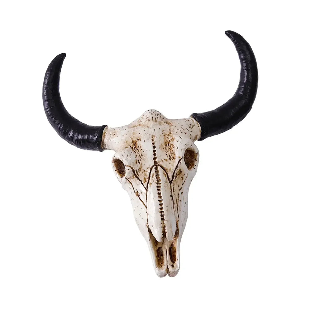 Vintage Collectible Unique Bull Head Sculpture - Cow-inspired Wall Hanging Ornament for Home and Office... - House Of Avana