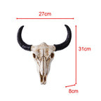 Vintage Collectible Unique Bull Head Sculpture - Cow-inspired Wall Hanging Ornament for Home and Office... - House Of Avana