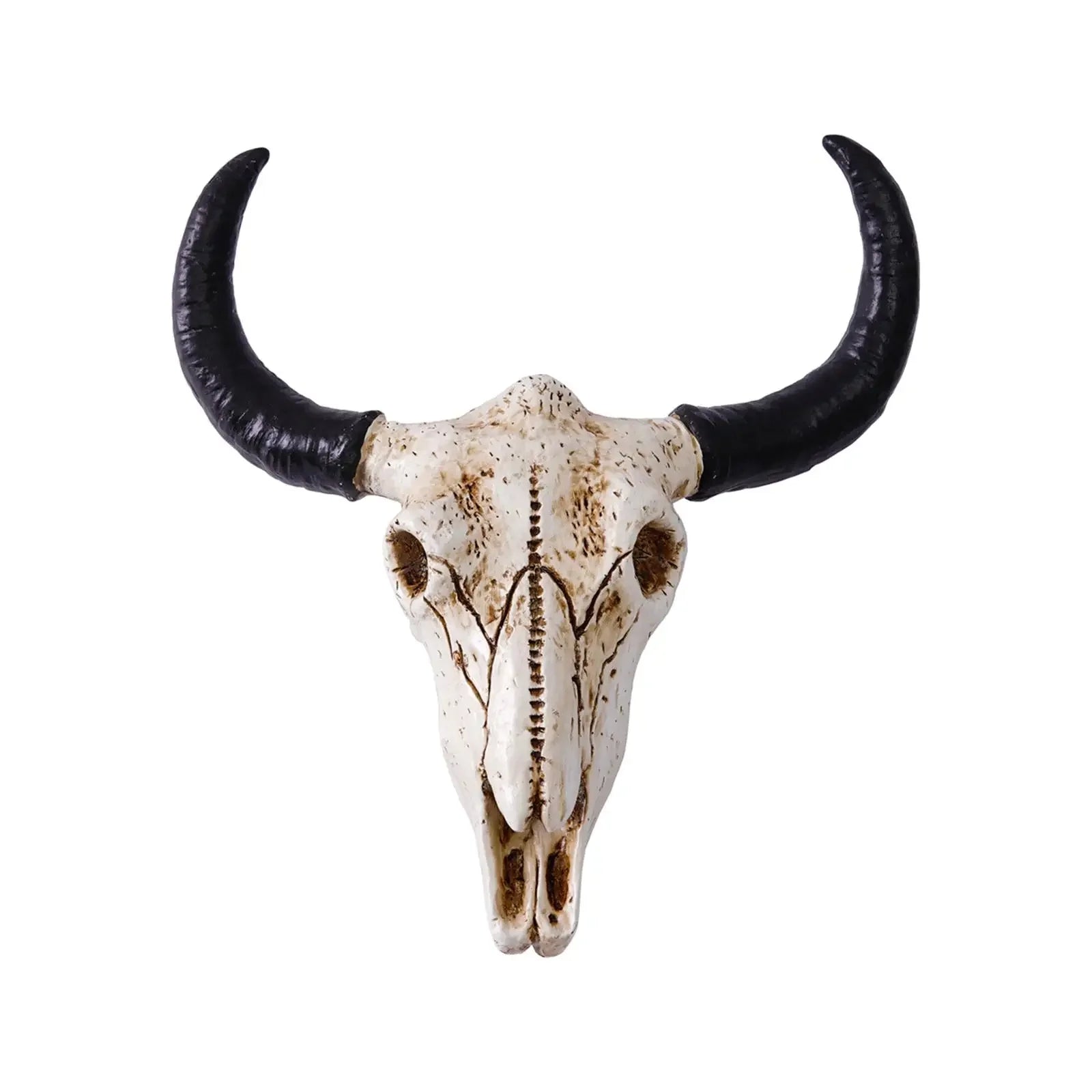 Vintage Collectible Unique Bull Head Sculpture - Cow-inspired Wall Hanging Ornament for Home and Office... - House Of Avana