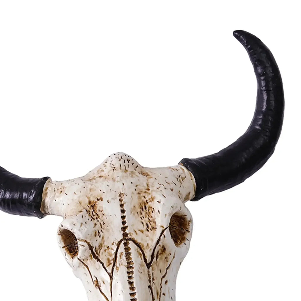 Vintage Collectible Unique Bull Head Sculpture - Cow-inspired Wall Hanging Ornament for Home and Office... - House Of Avana