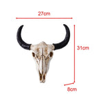 Vintage Collectible Unique Bull Head Sculpture - Cow-inspired Wall Hanging Ornament for Home and Office... - House Of Avana