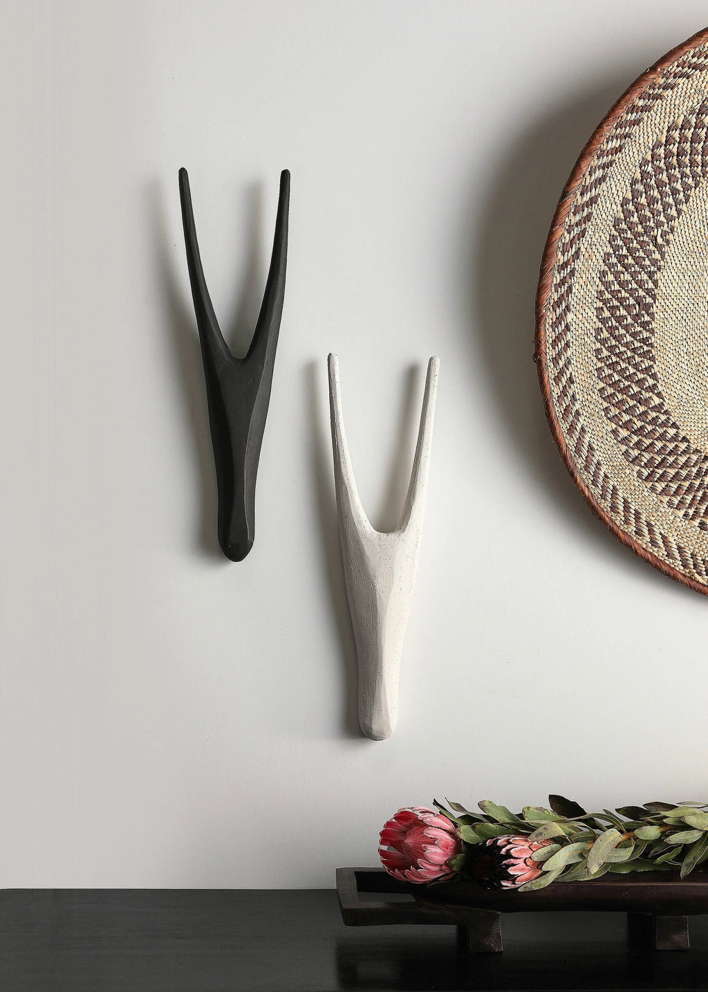 African Antelope Wood Bokkie Head Wall Sculpture - House Of Avana