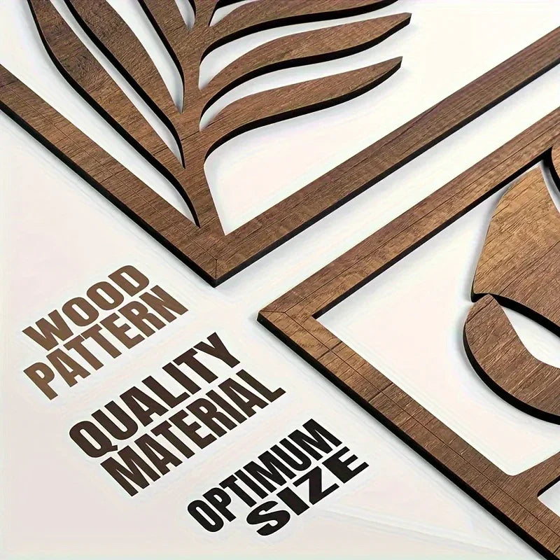 Wall Sculpture - Wooden Large, detail shot - House Of Avana