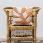 Sea Coral Throw Pillow Kanju Interiors