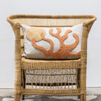 Sea Coral Throw Pillow Kanju Interiors
