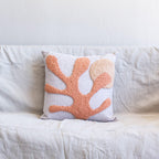 Sea Coral Throw Pillow Kanju Interiors