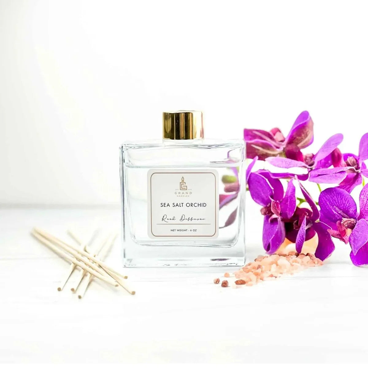 Sea Salt Orchid Reed Diffuser Grand Candles LLC