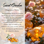 Secret Garden, Premium Coconut-Soy Wax Tea Light Crystal Candle, 1oz