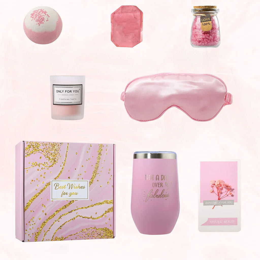 Unique Box Packs Self Care Gifts Relaxing Spa Set Basket For Her Birthday, Mother'S Day, Valentine'S Day House Of Avana