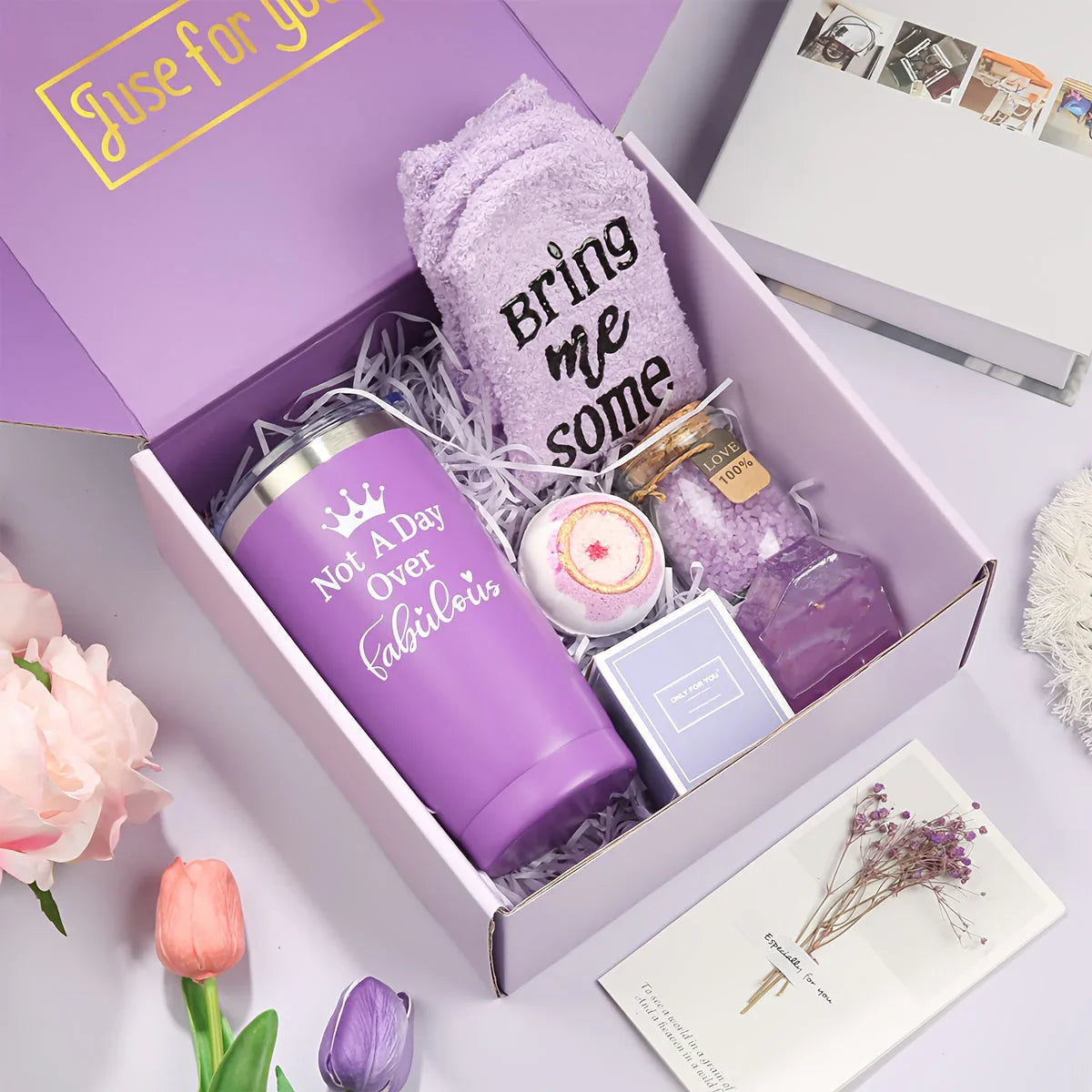 Unique Box Packs Self Care Gifts Relaxing Spa Set Basket For Her Birthday, Mother'S Day, Valentine'S Day House Of Avana