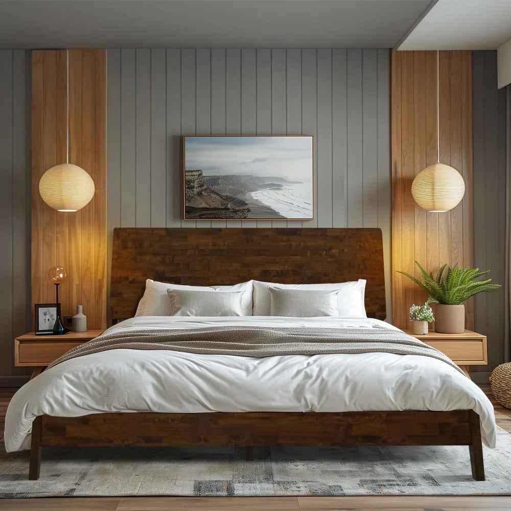 Serenity Solid Wood Bed Frame