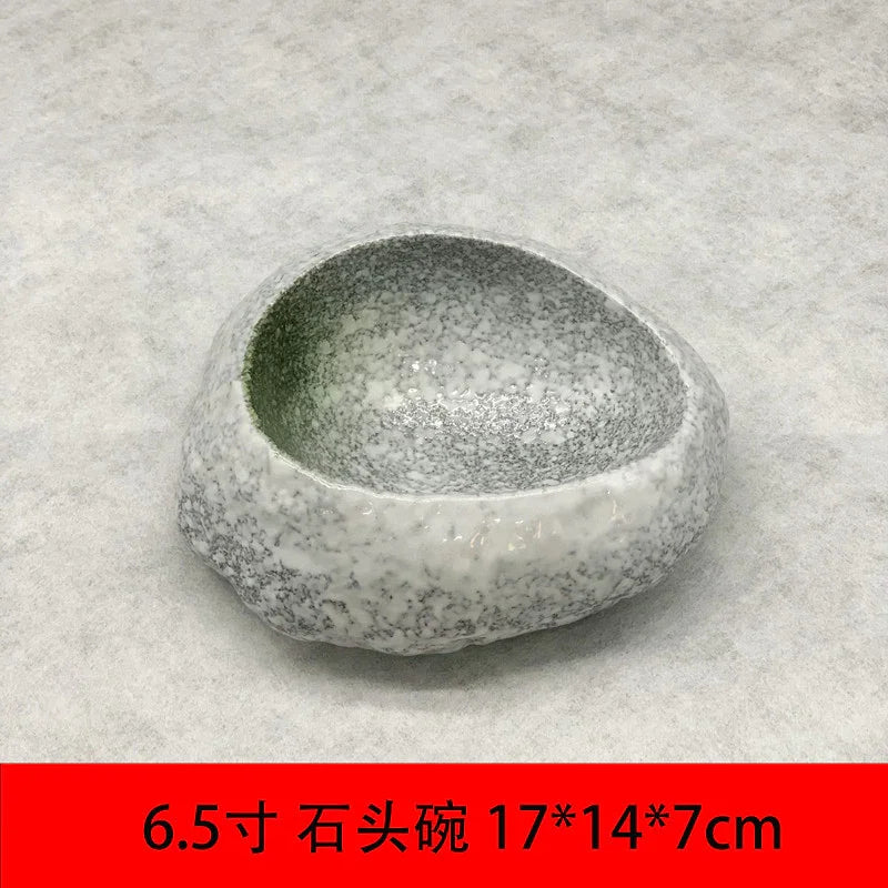 Ceramic Stone Style Serving Bowl - House Of Avana [[SKU:HOA-PNT-408]]