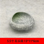 Ceramic Stone Style Serving Bowl - House Of Avana [[SKU:HOA-PNT-408]]