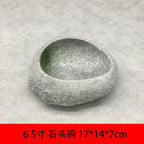 Ceramic Stone Style Serving Bowl - House Of Avana