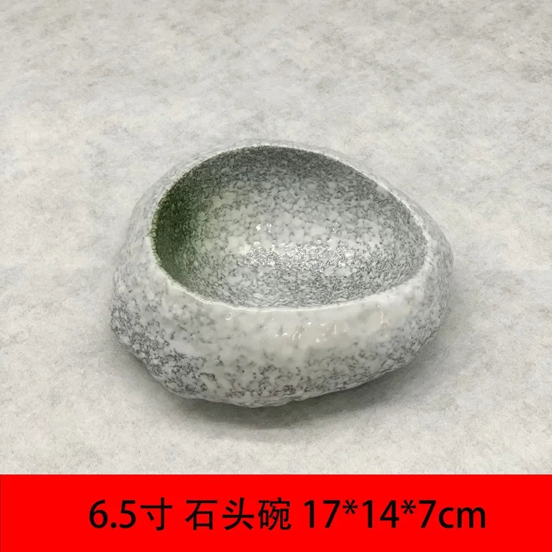 Ceramic Stone Style Serving Bowl - House Of Avana [[SKU:HOA-PNT-408]]