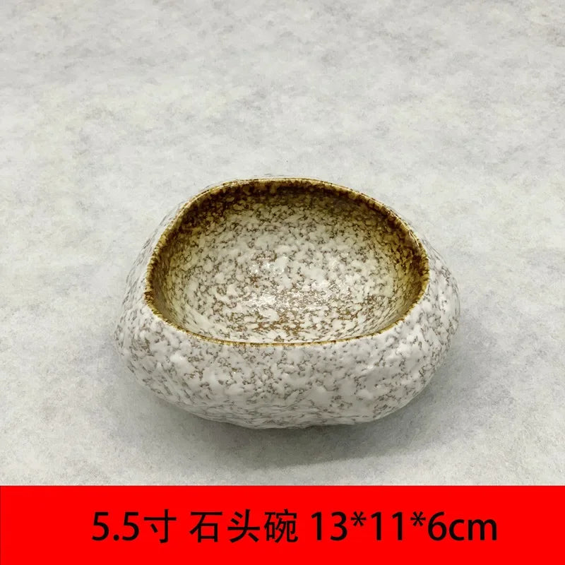 Ceramic Stone Style Serving Bowl - House Of Avana [[SKU:HOA-PNT-408]]