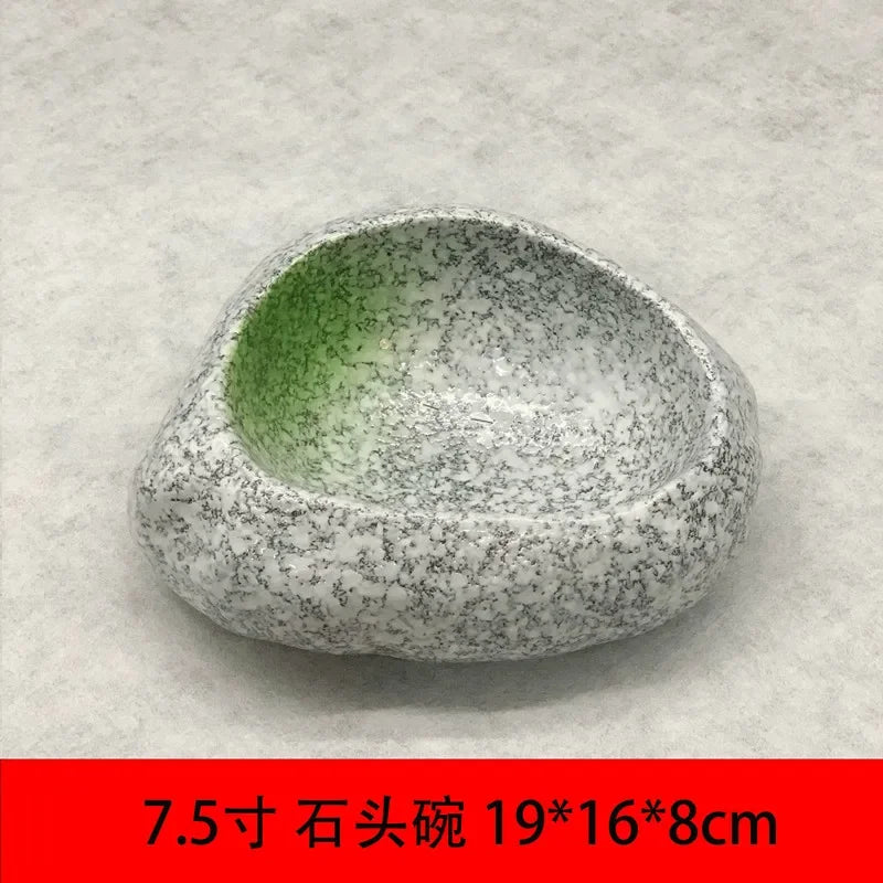 Ceramic Stone Style Serving Bowl - House Of Avana [[SKU:HOA-PNT-408]]