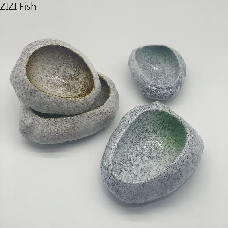 Ceramic Stone Style Serving Bowl - House Of Avana [[SKU:HOA-PNT-408]]
