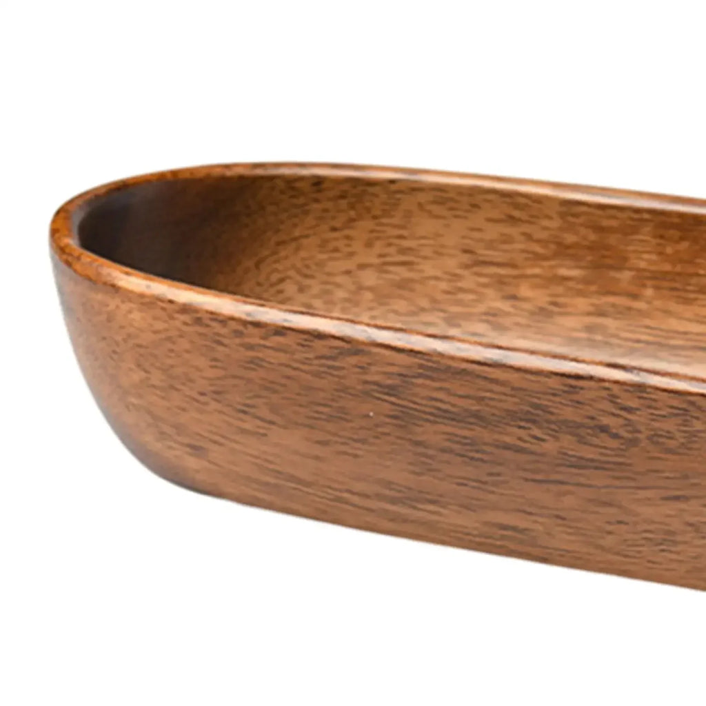Wooden Serving Platter Durable Tableware for Snacks and Salads, lifestyle image - House Of Avana