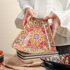 Serving Platter - Lacquered Ceramic Tiered
