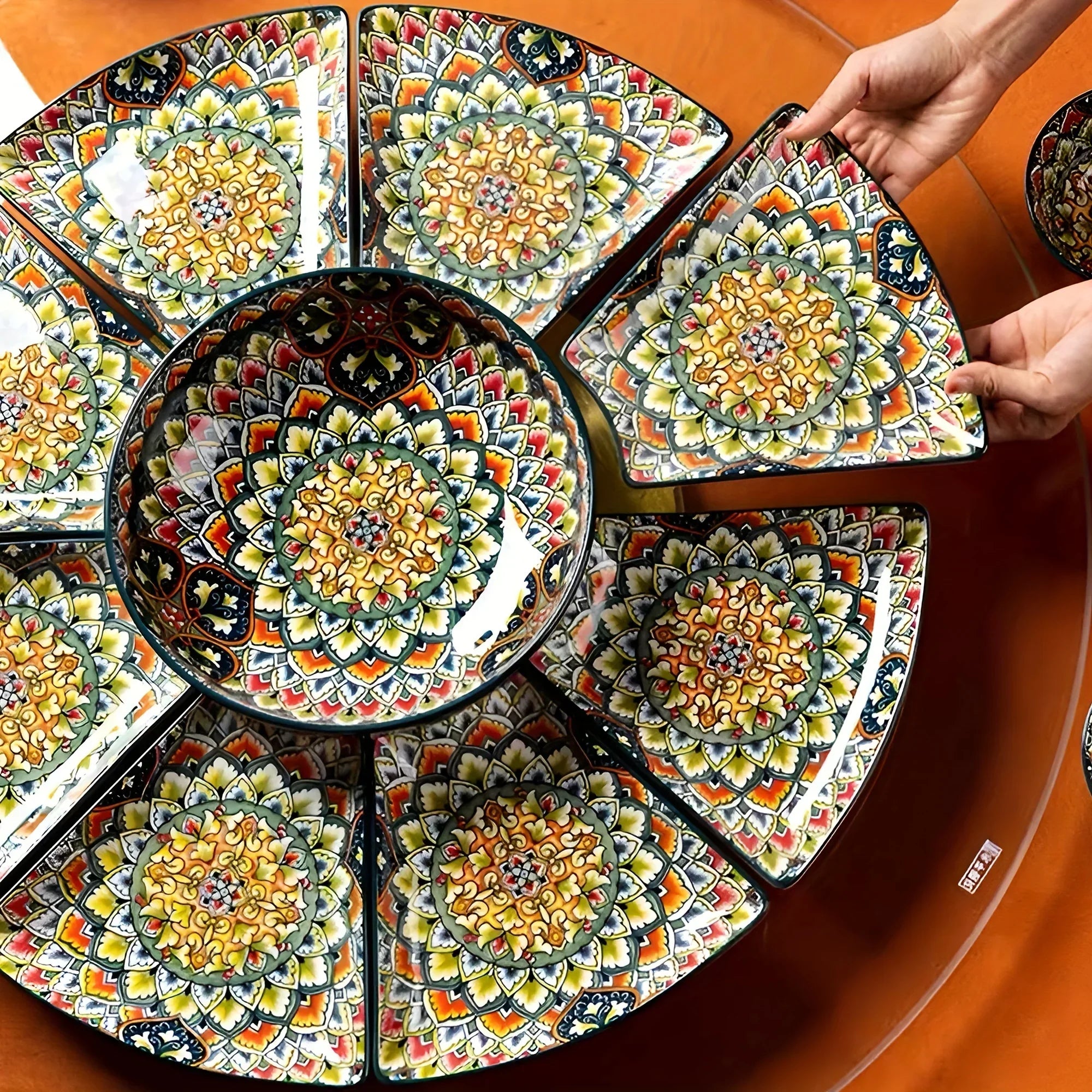 Serving Platter - Lacquered Ceramic Tiered