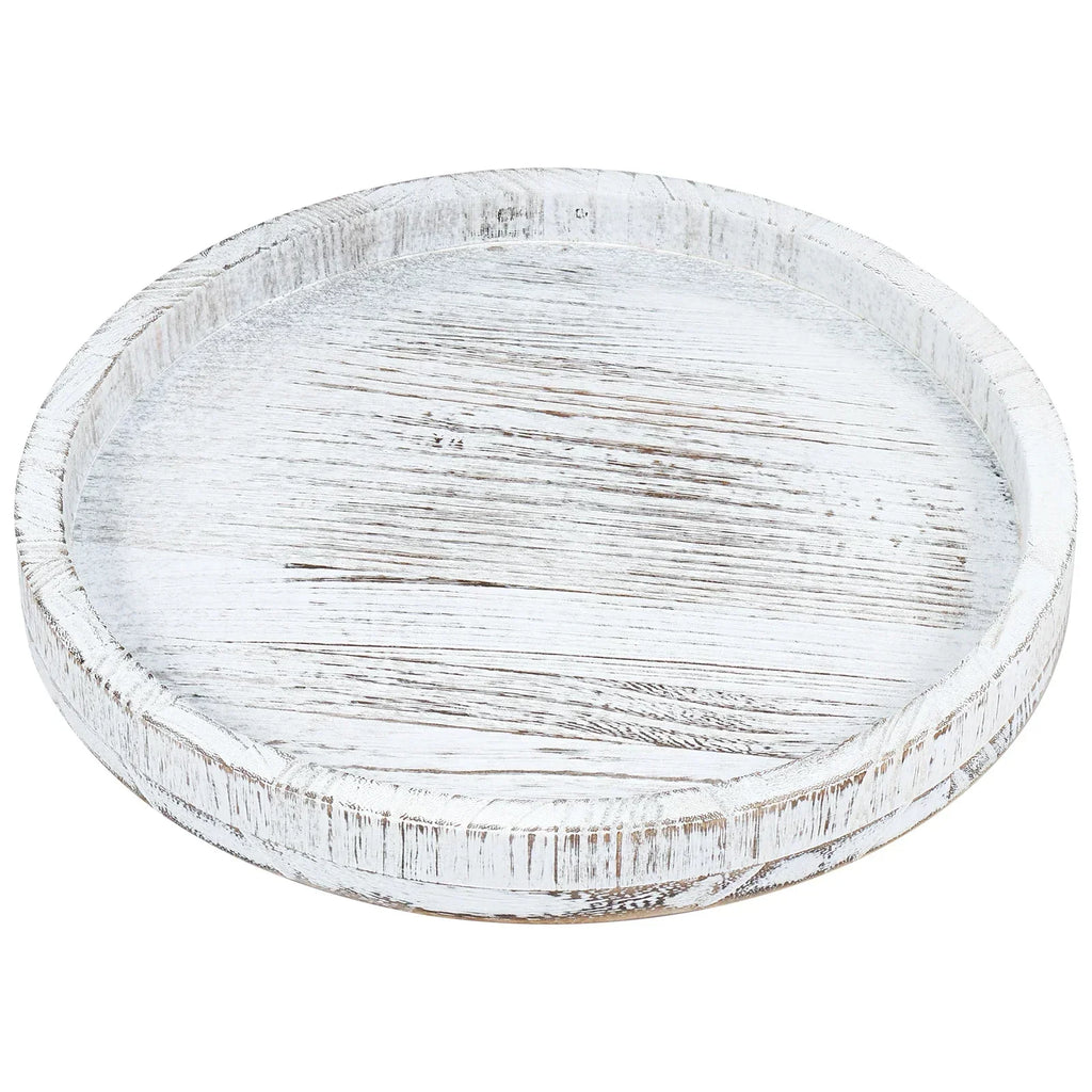 Serving Platter - Retro Wooden Round 30cm