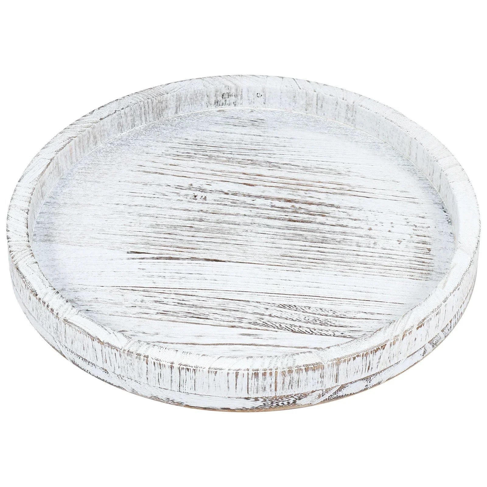 Serving Platter - Retro Wooden Round 30cm