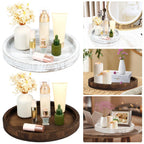 Serving Platter - Retro Wooden Round 30cm