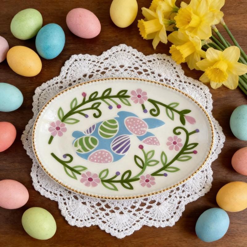 Serving Tray - Decorative Ceramic Small