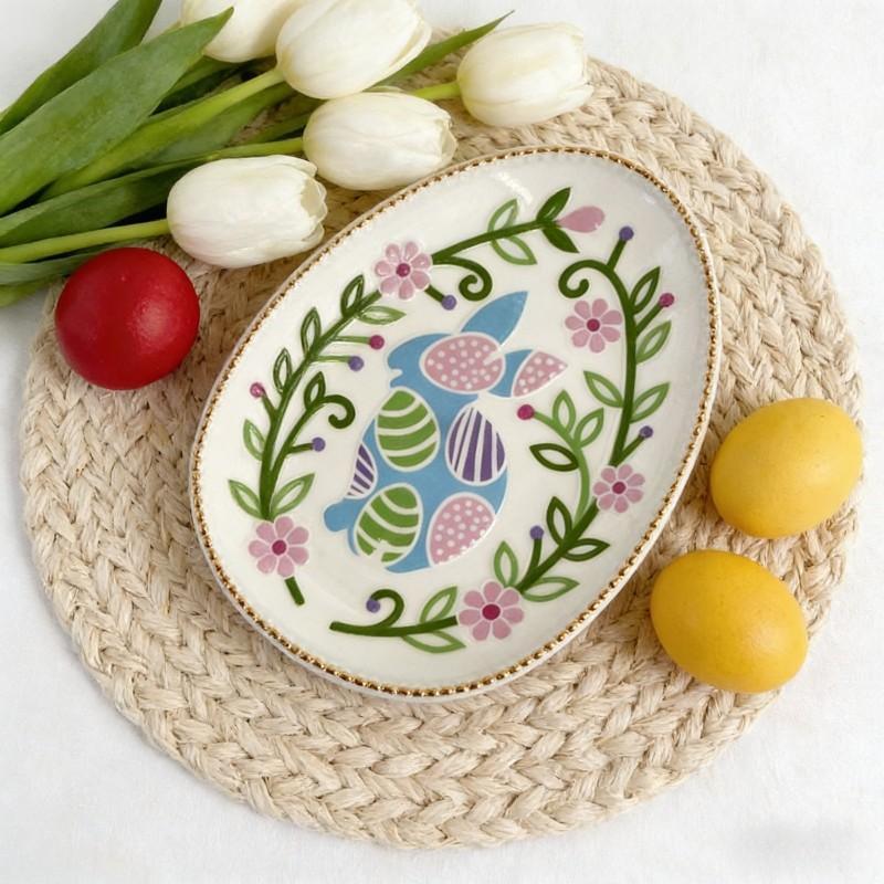 Serving Tray - Decorative Ceramic Small