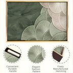 Elegant Serving Tray - Heat-resistant Up to Dining/table Protection, Green & White Layered Floral... - House Of Avana [[SKU:HOA-SRV-401]]