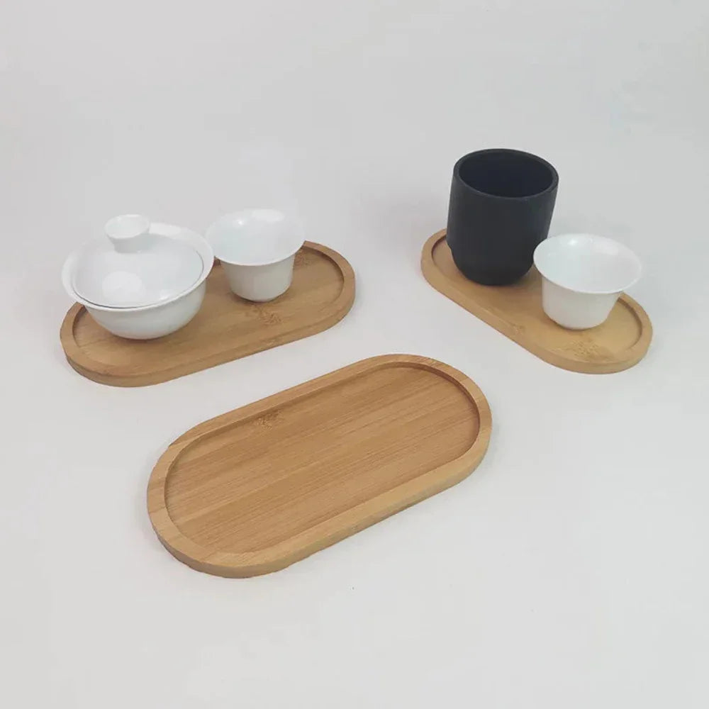 Oval Wooden Serving Tray Platter - House Of Avana