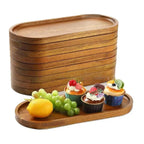 Oval Wooden Serving Tray Platter - House Of Avana