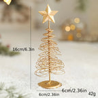 3pcs Scandinavian Vintage Golden Metal Christmas Trees - Mini Star Tabletop Decor, Nordic Luxe Holiday Decor for Home, Office & Party ArranSynthetic Gemstoneents, Christmas Decoration, Christmas Table Decor, Christmas Centerp House Of Avana