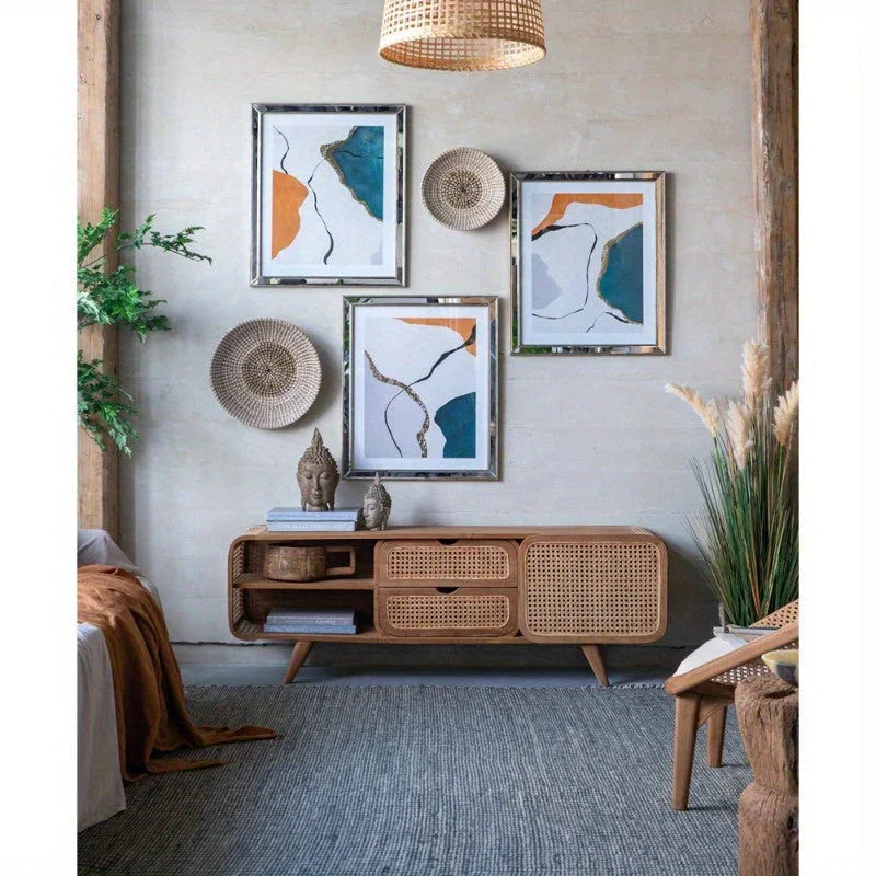 Set of 2, 4.5x4.3x8" Meditating Buddha Head Sculpture, Small House Of Avana