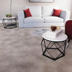 Set of 2 Geometric Nesting Coffee & Side Table, Industrial Style Nest of 2 Geometric Tables Coffee Sofa Side End Table Living Room Furniture, Dark Wood, Grey and Marble House Of Avana