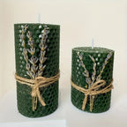 Set of 2 Lavender Scented Beeswax Candles - Perfect Gift Box for Couples, Seasonal Events, Spiritual Use, Home Decoration, Holiday Present | Romantic Gift Box | Fragrant Candle House Of Avana [[SKU:HOA-CAN-407]]
