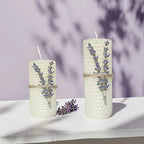 Set of 2 Lavender Scented Beeswax Candles - Perfect Gift Box for Couples, Seasonal Events, Spiritual Use, Home Decoration, Holiday Present | Romantic Gift Box | Fragrant Candle House Of Avana [[SKU:HOA-CAN-407]]
