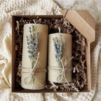 Set of 2 Lavender Scented Beeswax Candles - Perfect Gift Box for Couples, Seasonal Events, Spiritual Use, Home Decoration, Holiday Present | Romantic Gift Box | Fragrant Candle House Of Avana