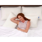Set of 2 Queen Shredded Memory Foam Pillows with Luxury Bamboo Breathable Cover