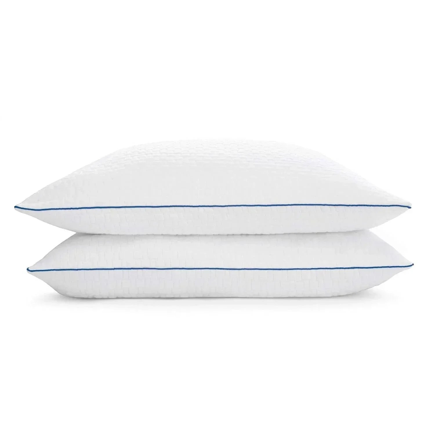 Set of 2 Queen size Memory Foam Pillow with Removable Machine Washable Cover