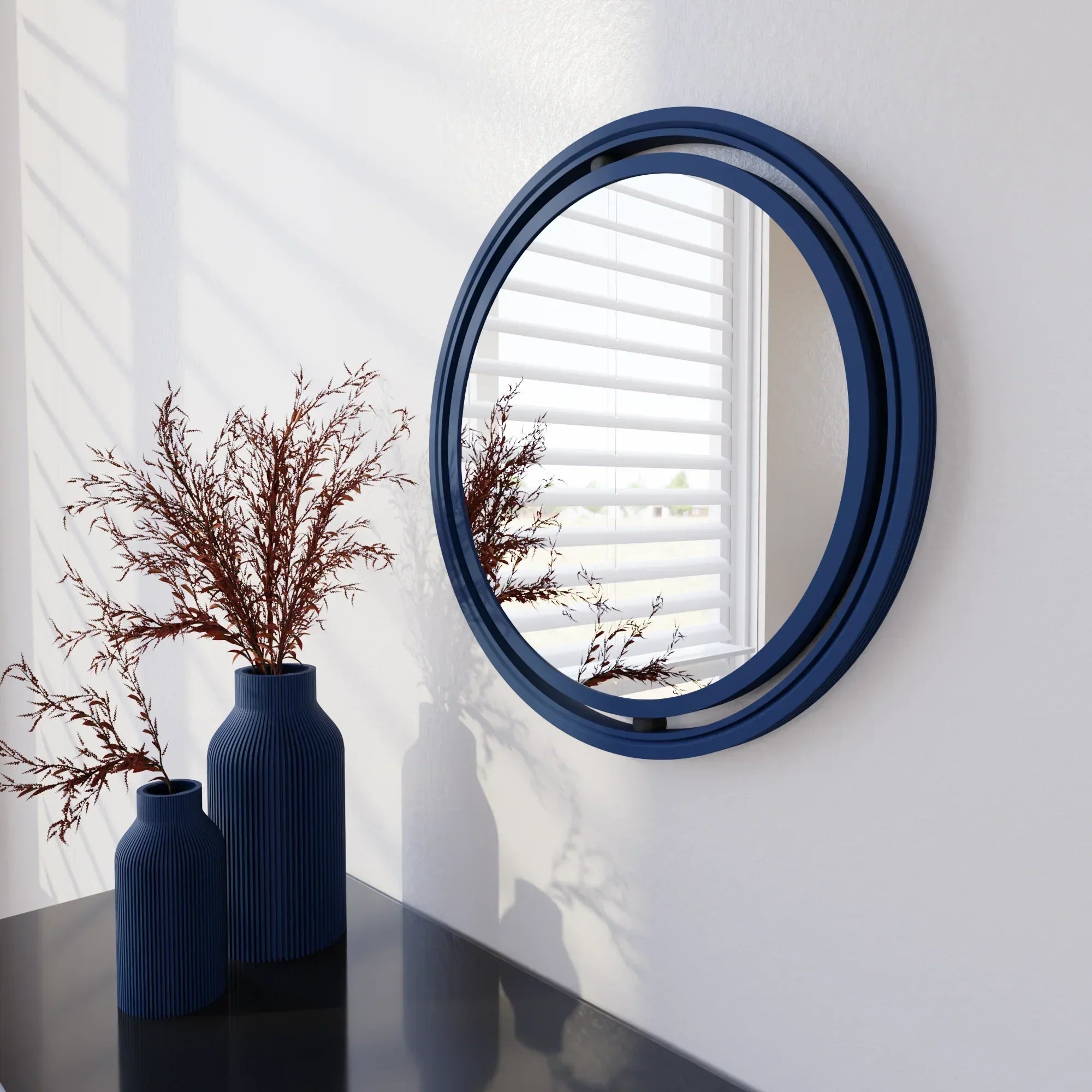 SET OF 3 GLOBE Mirror Modernized Pottery