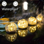 1/2/4 Sets Of Garden Solar Lights, Cracked Glass Bulb LED Outdoor Decorative Lights, Solar Floor Lights, Garden Landscape Lawn Lights, IP44 Waterproof And Durable, Suitable For Courtyards, Lawns And Gardens And Universal Holi House Of Avana