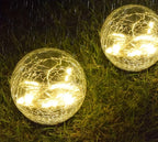 1/2/4 Sets Of Garden Solar Lights, Cracked Glass Bulb LED Outdoor Decorative Lights, Solar Floor Lights, Garden Landscape Lawn Lights, IP44 Waterproof And Durable, Suitable For Courtyards, Lawns And Gardens And Universal Holi House Of Avana