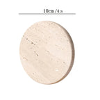 Set of 4 Natural Beige & Marble Coasters with Non-Slip Cork Backing - 10.16cm Round Stone Drink Coasters, Beige/White/Gray/Black Marble Patterns, Sturdy & Durable Table Protectors for Home Decor, Housewarming Wedding Gift, Sc House Of Avana [[SKU:HOA-TBL-011]]