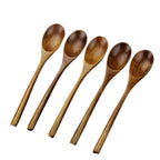 Set of 5 Eco Friendly Wooden Spoon and Fork Set Tableware - House Of Avana