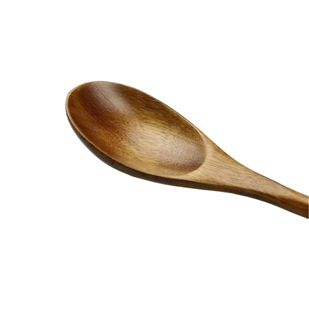 Set of 5 Eco Friendly Wooden Spoon and Fork Set Tableware - House Of Avana