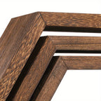 Set of 6 Hexagon Floating Shelves Farmhouse Honeycomb Wall Storage Shelf Wood Display Hexagonal Shelves Wall Mounted Hanging Rustic Shelf Racks for Bedroom Living Room Hallway Office Decor House Of Avana